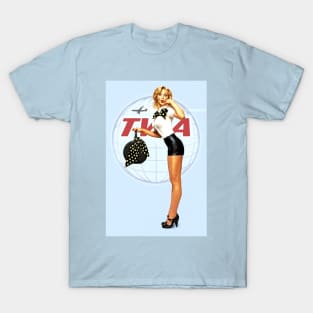 Vintage Air Travel Poster T-Shirt